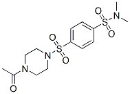 Piperazine, 1-acetyl-4-[[4-[(dimethylamino)sulfonyl]phenyl]sulfonyl]- (9CI) CAS#: 604761-90-2