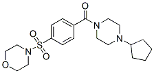 Piperazine, 1-cyclopentyl-4-[4-(4-morpholinylsulfonyl)benzoyl]- (9CI) CAS#: 606136-27-0