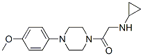 Piperazine, 1-[(cyclopropylamino)acetyl]-4-(4-methoxyphenyl)- (9CI) CAS#: 606096-38-2