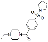 Piperazine, 1-ethyl-4-[4-(1-pyrrolidinylsulfonyl)benzoyl]- (9CI) CAS#: 606135-77-7