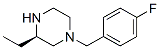 Piperazine, 3-ethyl-1-[(4-fluorophenyl)methyl]-, (3R)- (9CI) CAS#: 685535-16-4