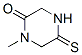 Piperazinone, 1-methyl-5-thioxo- (9CI) CAS#: 562814-59-9