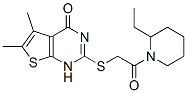 Piperidine, 1-[[(1,4-dihydro-5,6-dimethyl-4-oxothieno[2,3-d]pyrimidin-2-yl)thio]acetyl]-2-ethyl- (9CI) CAS#: 606108-68-3