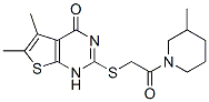 Piperidine, 1-[[(1,4-dihydro-5,6-dimethyl-4-oxothieno[2,3-d]pyrimidin-2-yl)thio]acetyl]-3-methyl- (9CI) CAS#: 606107-66-8