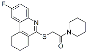 Piperidine, 1-[[(2-fluoro-7,8,9,10-tetrahydro-6-phenanthridinyl)thio]acetyl]- (9CI) CAS#: 606108-95-6