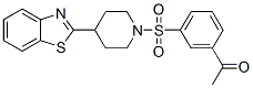 Piperidine, 1-[(3-acetylphenyl)sulfonyl]-4-(2-benzothiazolyl)- (9CI) CAS#: 606082-26-2