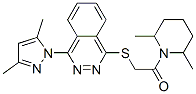 Piperidine, 1-[[[4-(3,5-dimethyl-1H-pyrazol-1-yl)-1-phthalazinyl]thio]acetyl]-2,6-dimethyl- (9CI) CAS#: 606122-46-7