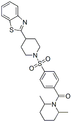 Piperidine, 1-[4-[[4-(2-benzothiazolyl)-1-piperidinyl]sulfonyl]benzoyl]-2,6-dimethyl- (9CI) CAS#: 606083-33-4