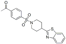 Piperidine, 1-[(4-acetylphenyl)sulfonyl]-4-(2-benzothiazolyl)- (9CI) CAS#: 606082-27-3