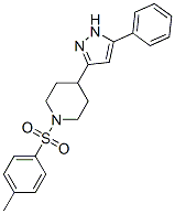 Piperidine, 1-[(4-methylphenyl)sulfonyl]-4-(5-phenyl-1H-pyrazol-3-yl)- (9CI) CAS#: 606134-93-4