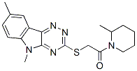 Piperidine, 1-[[(5,8-dimethyl-5H-1,2,4-triazino[5,6-b]indol-3-yl)thio]acetyl]-2-methyl- (9CI) CAS#: 603946-48-1