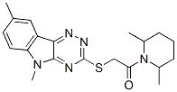Piperidine, 1-[[(5,8-dimethyl-5H-1,2,4-triazino[5,6-b]indol-3-yl)thio]acetyl]-2,6-dimethyl- (9CI) CAS#: 603946-49-2