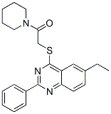Piperidine, 1-[[(6-ethyl-2-phenyl-4-quinazolinyl)thio]acetyl]- (9CI) CAS#: 606132-48-3