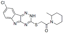 Piperidine, 1-[[(8-chloro-2H-1,2,4-triazino[5,6-b]indol-3-yl)thio]acetyl]-2-methyl- (9CI) CAS#: 603946-89-0