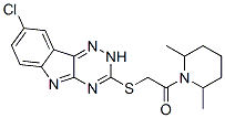 Piperidine, 1-[[(8-chloro-2H-1,2,4-triazino[5,6-b]indol-3-yl)thio]acetyl]-2,6-dimethyl- (9CI) CAS#: 603946-90-3