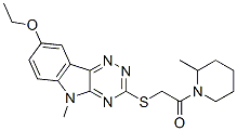 Piperidine, 1-[[(8-ethoxy-5-methyl-5H-1,2,4-triazino[5,6-b]indol-3-yl)thio]acetyl]-2-methyl- (9CI) CAS#: 603947-81-5