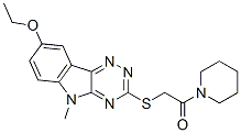Piperidine, 1-[[(8-ethoxy-5-methyl-5H-1,2,4-triazino[5,6-b]indol-3-yl)thio]acetyl]- (9CI) CAS#: 603947-74-6