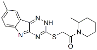 Piperidine, 2-methyl-1-[[(8-methyl-2H-1,2,4-triazino[5,6-b]indol-3-yl)thio]acetyl]- (9CI) CAS#: 603946-24-3