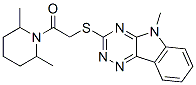 Piperidine, 2,6-dimethyl-1-[[(5-methyl-5H-1,2,4-triazino[5,6-b]indol-3-yl)thio]acetyl]- (9CI) CAS#: 603946-12-9
