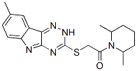 Piperidine, 2,6-dimethyl-1-[[(8-methyl-2H-1,2,4-triazino[5,6-b]indol-3-yl)thio]acetyl]- (9CI) CAS#: 603946-25-4