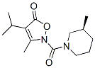 Piperidine,  3-methyl-1-[[3-methyl-4-(1-methylethyl)-5-oxo-2(5H)-isoxazolyl]carbonyl]-,  (3S)-  (9CI) CAS#: 654059-21-9
