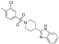 Piperidine, 4-(1H-benzimidazol-2-yl)-1-[(3-chloro-4-methylphenyl)sulfonyl]- (9CI) CAS#: 606082-24-0