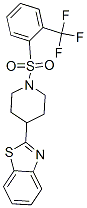 Piperidine, 4-(2-benzothiazolyl)-1-[[2-(trifluoromethyl)phenyl]sulfonyl]- (9CI) CAS#: 606082-12-6