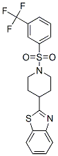 Piperidine, 4-(2-benzothiazolyl)-1-[[3-(trifluoromethyl)phenyl]sulfonyl]- (9CI) CAS#: 606082-14-8