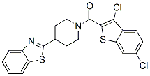 Piperidine, 4-(2-benzothiazolyl)-1-[(3,6-dichlorobenzo[b]thien-2-yl)carbonyl]- (9CI) CAS#: 606081-92-9