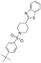 Piperidine, 4-(2-benzothiazolyl)-1-[[4-(1,1-dimethylethyl)phenyl]sulfonyl]- (9CI) CAS#: 605628-92-0