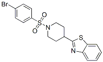 Piperidine, 4-(2-benzothiazolyl)-1-[(4-bromophenyl)sulfonyl]- (9CI) CAS#: 605628-20-4