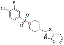 Piperidine, 4-(2-benzothiazolyl)-1-[(4-chloro-3-fluorophenyl)sulfonyl]- (9CI) CAS#: 606082-19-3