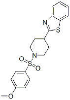 Piperidine, 4-(2-benzothiazolyl)-1-[(4-methoxyphenyl)sulfonyl]- (9CI) CAS#: 605628-21-5