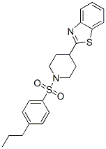 Piperidine, 4-(2-benzothiazolyl)-1-[(4-propylphenyl)sulfonyl]- (9CI) CAS#: 606083-56-1