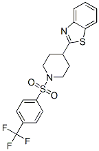 Piperidine, 4-(2-benzothiazolyl)-1-[[4-(trifluoromethyl)phenyl]sulfonyl]- (9CI) CAS#: 606082-15-9