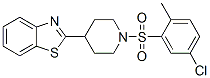 Piperidine, 4-(2-benzothiazolyl)-1-[(5-chloro-2-methylphenyl)sulfonyl]- (9CI) CAS#: 606082-22-8
