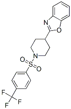 Piperidine, 4-(2-benzoxazolyl)-1-[[4-(trifluoromethyl)phenyl]sulfonyl]- (9CI) CAS#: 606082-16-0