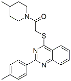 Piperidine, 4-methyl-1-[[[2-(4-methylphenyl)-4-quinazolinyl]thio]acetyl]- (9CI) CAS#: 606132-39-2