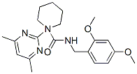 -Piperidinecarboxamide, N-[(2,4-dimethoxyphenyl)methyl]-1-(4,6-dimethyl-2-pyrimidinyl)- (9CI) CAS#: 606106-70-1