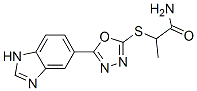 Propanamide, 2-[[5-(1H-benzimidazol-5-yl)-1,3,4-oxadiazol-2-yl]thio]- (9CI) CAS#: 606117-10-6