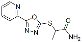 Propanamide, 2-[[5-(2-pyridinyl)-1,3,4-oxadiazol-2-yl]thio]- (9CI) CAS#: 604739-85-7