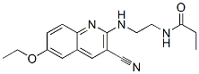 Propanamide, N-[2-[(3-cyano-6-ethoxy-2-quinolinyl)amino]ethyl]- (9CI) CAS#: 606105-75-3