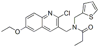 Propanamide, N-[(2-chloro-6-ethoxy-3-quinolinyl)methyl]-N-(2-thienylmethyl)- (9CI) CAS#: 606103-72-4