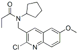 Propanamide, N-[(2-chloro-6-methoxy-3-quinolinyl)methyl]-N-cyclopentyl- (9CI) CAS#: 606102-71-0