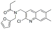 Propanamide, N-[(2-chloro-6,7-dimethyl-3-quinolinyl)methyl]-N-(2-furanylmethyl)- (9CI) CAS#: 604782-64-1