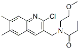 Propanamide, N-[(2-chloro-6,7-dimethyl-3-quinolinyl)methyl]-N-(2-methoxyethyl)- (9CI) CAS#: 606102-57-2