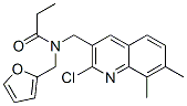 Propanamide, N-[(2-chloro-7,8-dimethyl-3-quinolinyl)methyl]-N-(2-furanylmethyl)- (9CI) CAS#: 604781-81-9