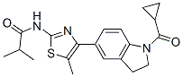 Propanamide, N-[4-[1-(cyclopropylcarbonyl)-2,3-dihydro-1H-indol-5-yl]-5-methyl-2-thiazolyl]-2-methyl- (9CI) CAS#: 606122-02-5