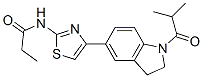 Propanamide, N-[4-[2,3-dihydro-1-(2-methyl-1-oxopropyl)-1H-indol-5-yl]-2-thiazolyl]- (9CI) CAS#: 606121-92-0
