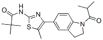 Propanamide, N-[4-[2,3-dihydro-1-(2-methyl-1-oxopropyl)-1H-indol-5-yl]-5-methyl-2-thiazolyl]-2,2-dimethyl- (9CI) CAS#: 606121-94-2